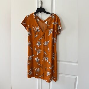 a new day Orange Floral Dress